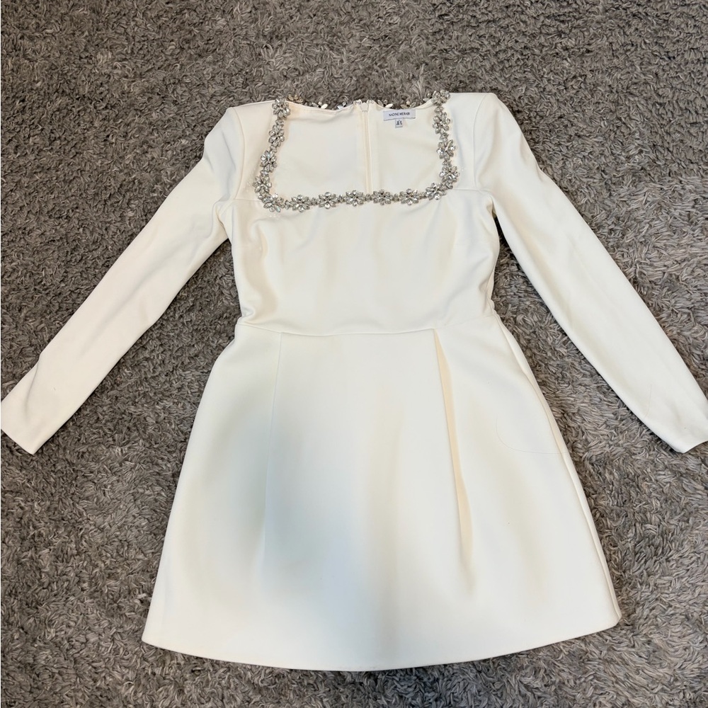 NADINE MERABI Kimberly white dress